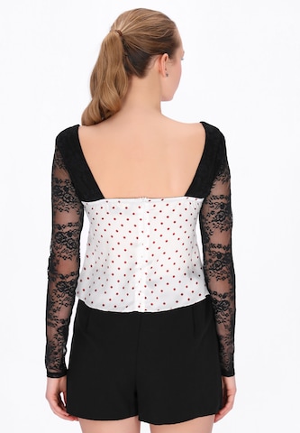 myMo at night Blouse 'Party' in Wit