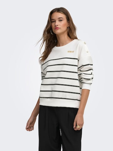 ONLY - Sudadera 'ONLUMA' en blanco: frente