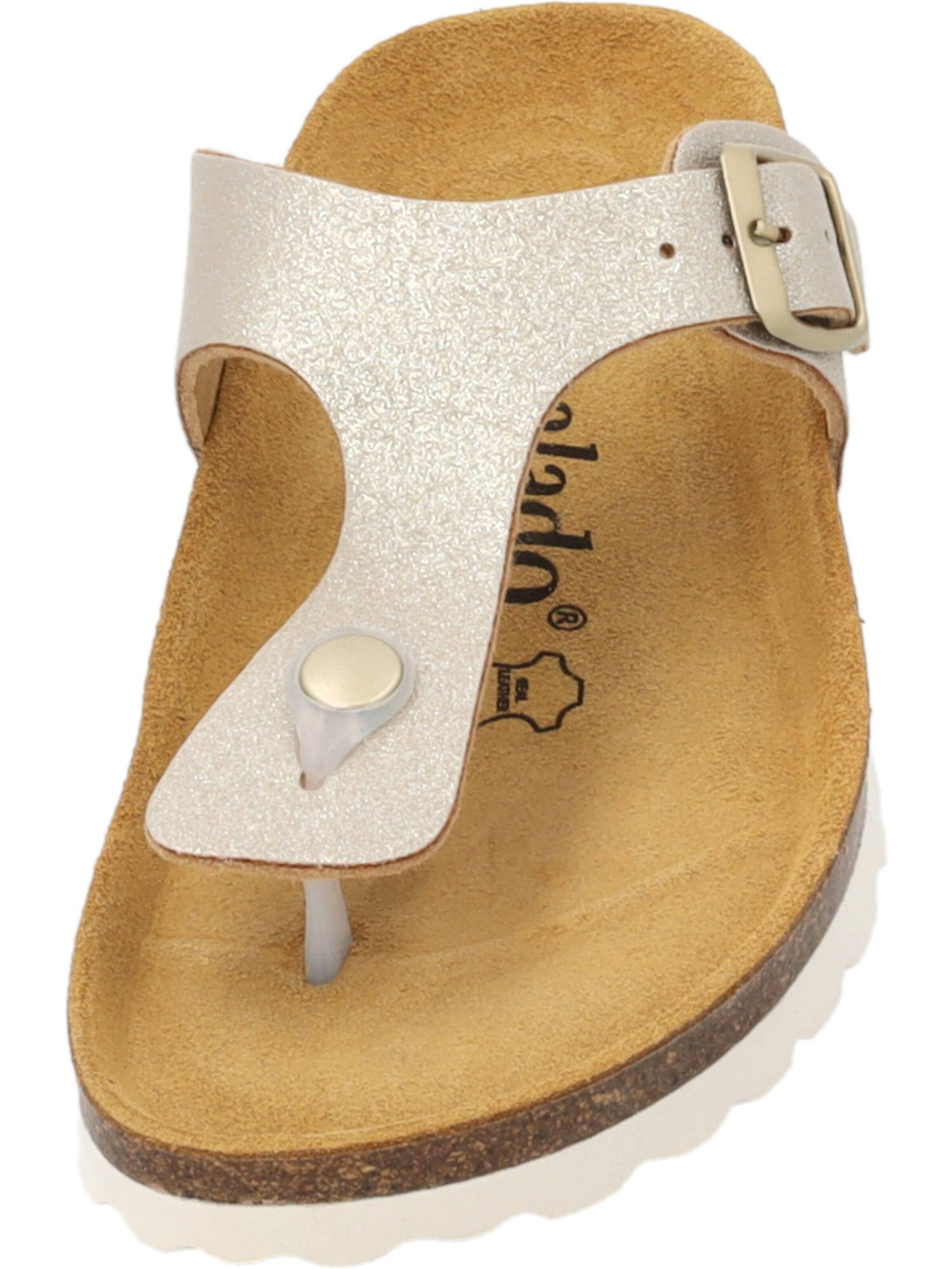 Flip-flops 'Kos Magnolia' de la Palado by Sila Sahin pe auriu