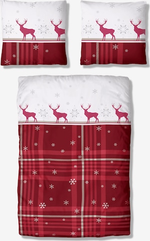 MY HOME Duvet Cover in Red: front
