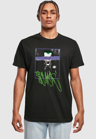 ABSOLUTE CULT Shirt 'Batman - Joker' in Zwart: voorkant
