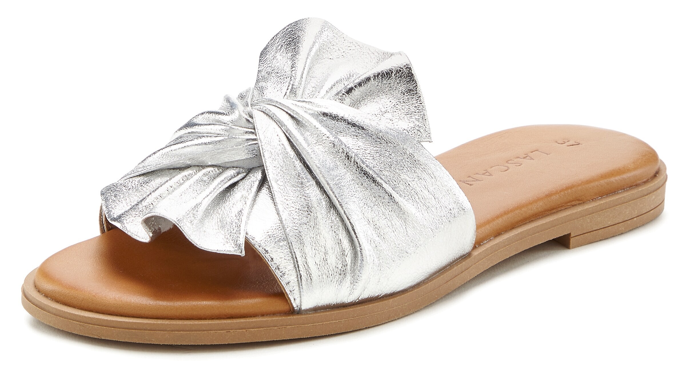 LASCANA Mules in Silver: front