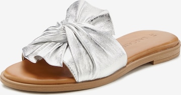 LASCANA Mules in Silver: front