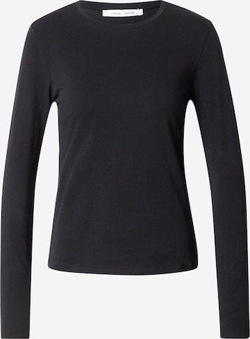 Tricou 'ESME' de la Samsøe Samsøe pe negru: față