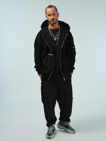 Pacemaker Zip-Up Hoodie 'Jamal' in Black