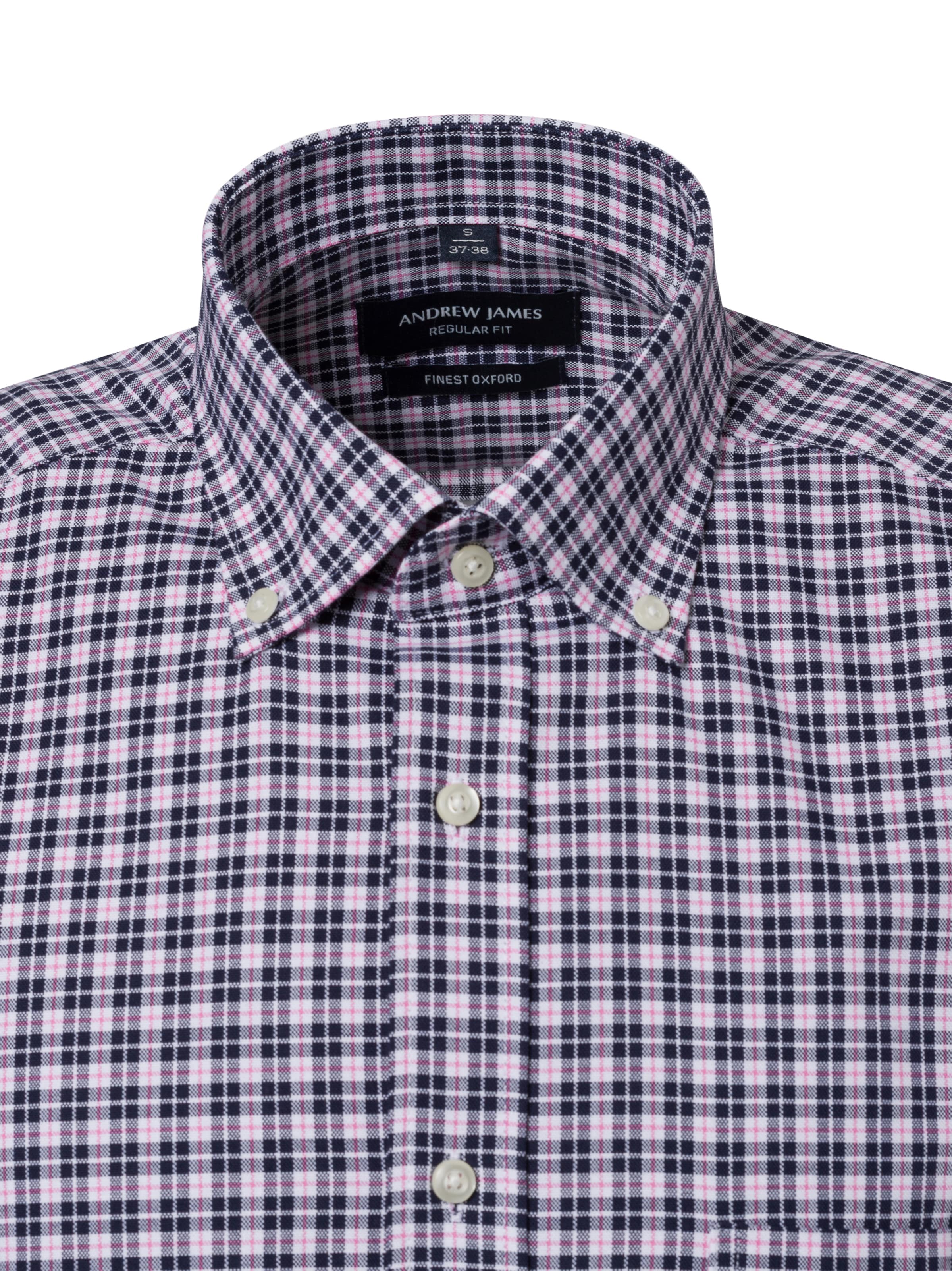 Andrew James Regular fit Button Up Shirt in Pink