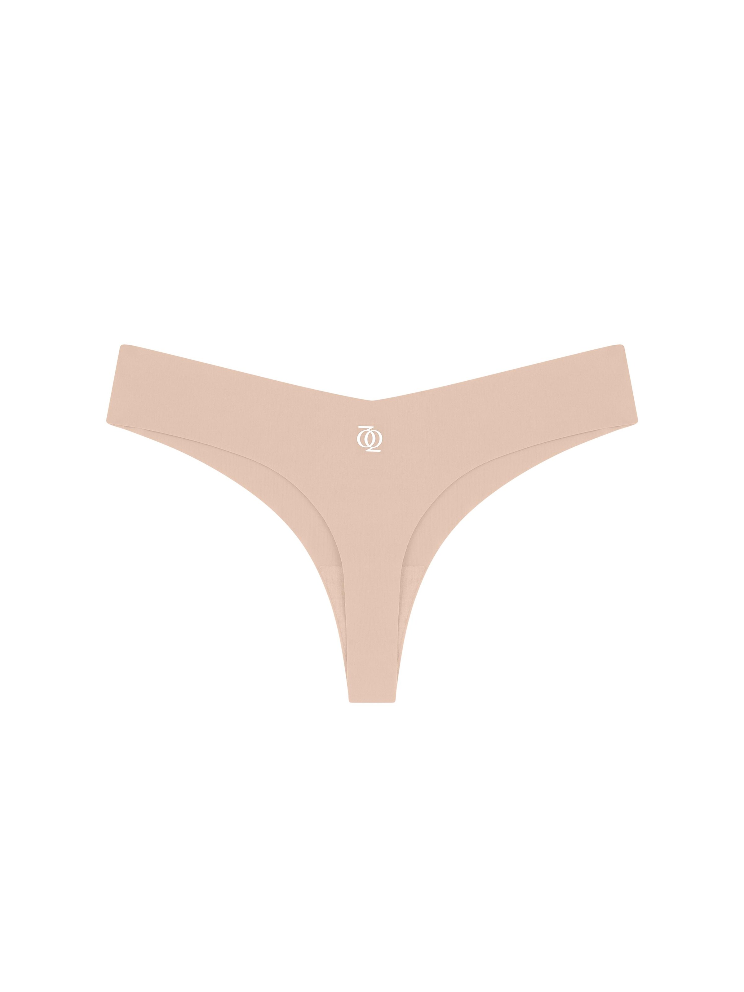 GOD SAVE QUEENS Slip 'Second Skin Brazilian' in Beige: front