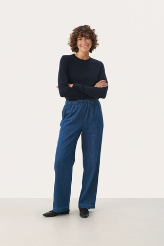 Part Two Loosefit Bukser 'Joanina' i blå