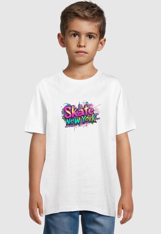 T-Shirt 'Skate New York' Merchcode en blanc : devant