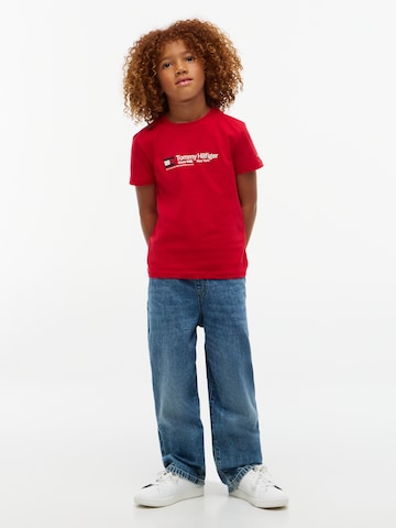 TOMMY HILFIGER Shirt 'BRAND LOVE' in Rood