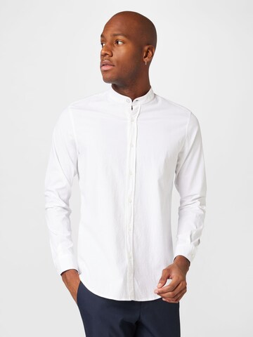 BOSS Orange Regular fit Button Up Shirt 'Race' in White: front