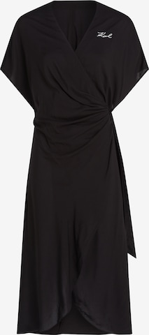 Karl Lagerfeld Beach Dress in Black: front