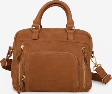 Nat&Nin - Bolso de mano 'Mini Macy' en marrón: frente