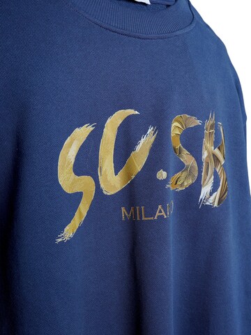 SC.SB Milano Sweatshirt 'overgrown' in Blau