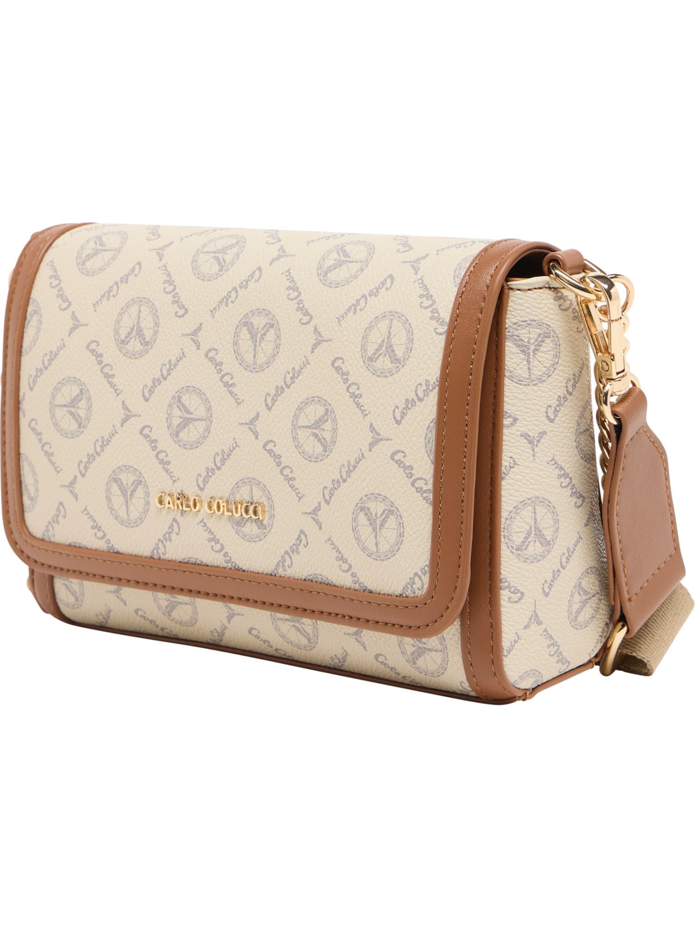Carlo Colucci Crossbody bag 'Evison' in Beige