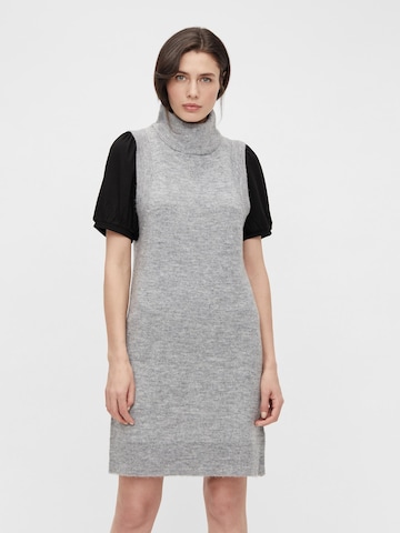 OBJECT - Vestido de punto 'LAUREN' en gris: frente