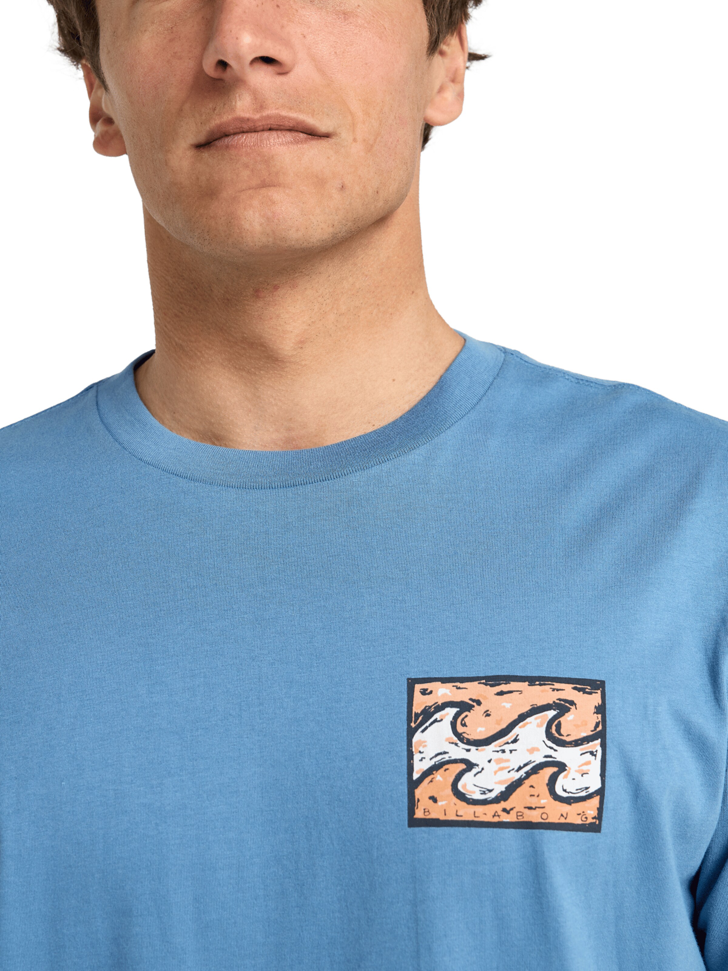 T-Shirt 'Crayon Wave' BILLABONG en bleu