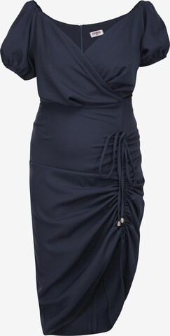 Karko Cocktail Dress in Blue: front