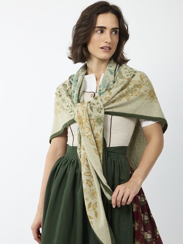 CODELLO Traditional Shawl in Green: front