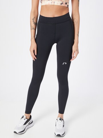 Newline Skinny Sportbroek in Zwart: voorkant