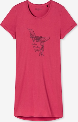 Camicia da notte di SCHIESSER in rosa: frontale