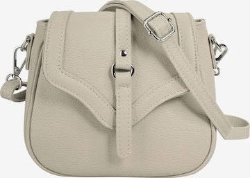 Cluty Crossbody Bag in Beige: front
