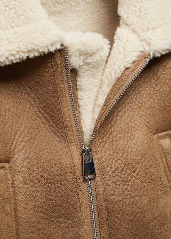 MANGO Winterjacke 'Crawford' in Beige