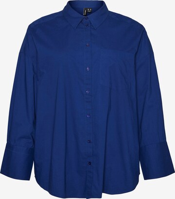 Vero Moda Curve Bluza 'JULIE' | modra barva: sprednja stran