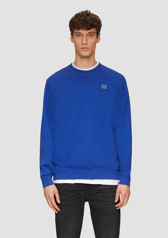 s.Oliver Sweatshirt in Blauw: voorkant