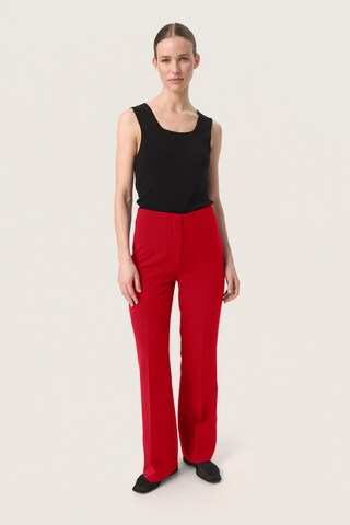 évasé Pantalon SOAKED IN LUXURY en rouge