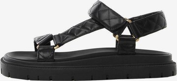 MANGO Sandals 'Cesar' in Black: front