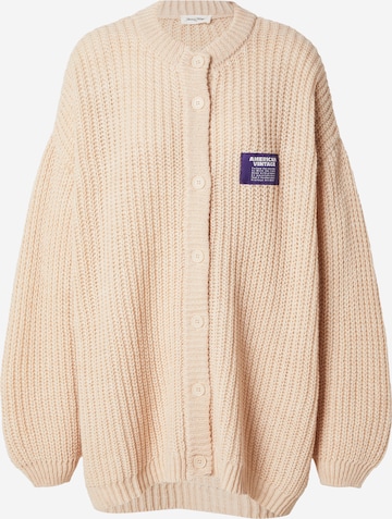 Cardigan 'CYROW' AMERICAN VINTAGE en beige : devant