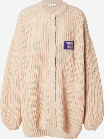 XS-XL dydžio Kardiganas 'CYROW' iš AMERICAN VINTAGE, spalva – zomšos spalva / violetinė-mėlyna / balta, Prekių apžvalga