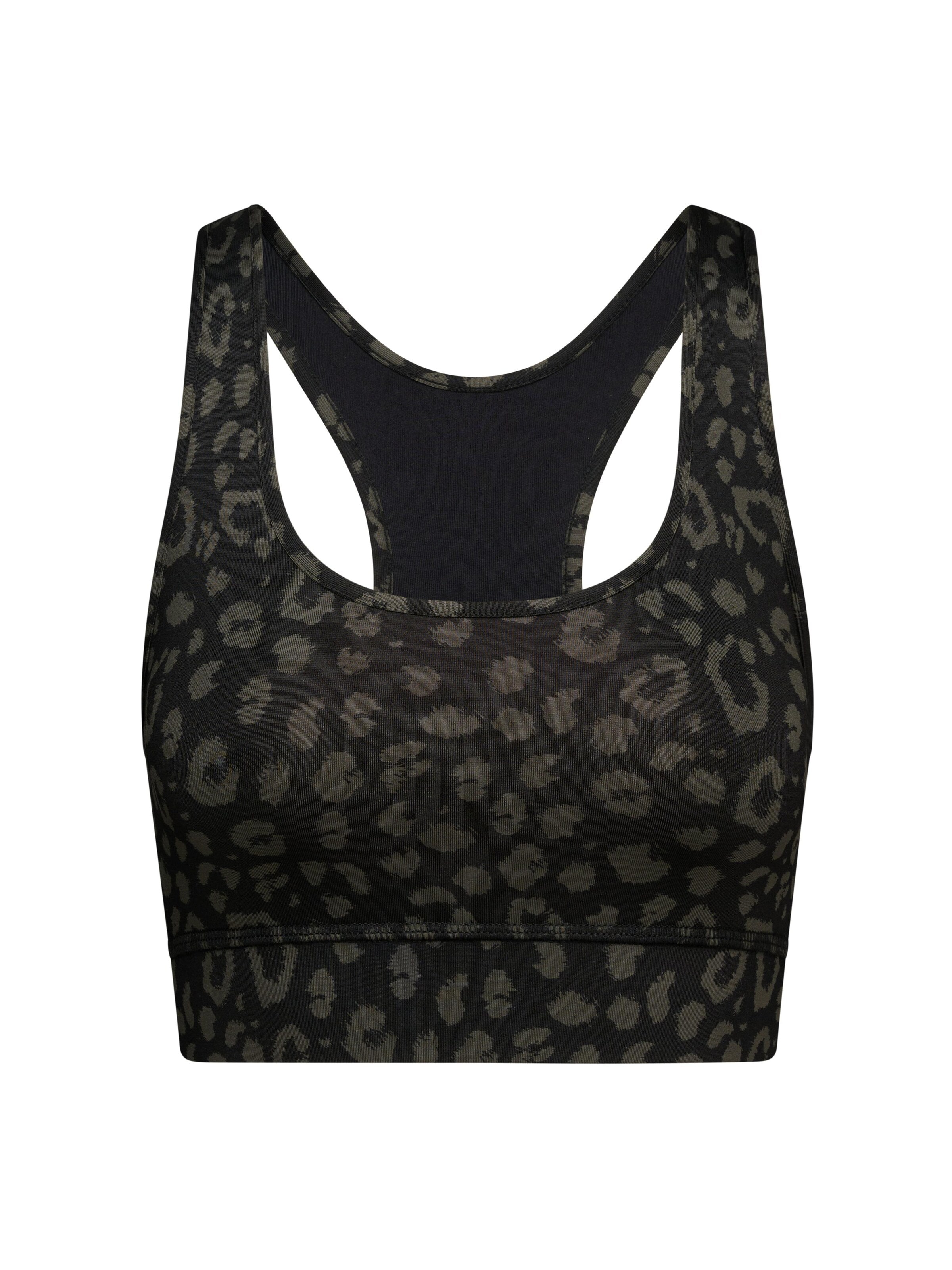 Bustino Reggiseno sportivo 'Racerback' di Hey Honey in nero: frontale
