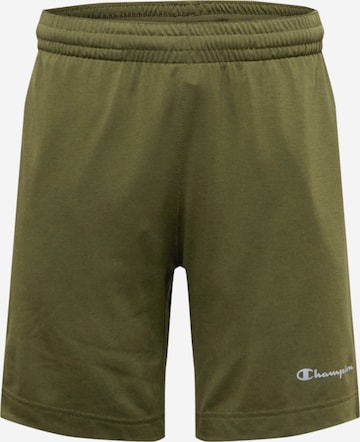 Champion Authentic Athletic Apparel Workout Pants in Green: front