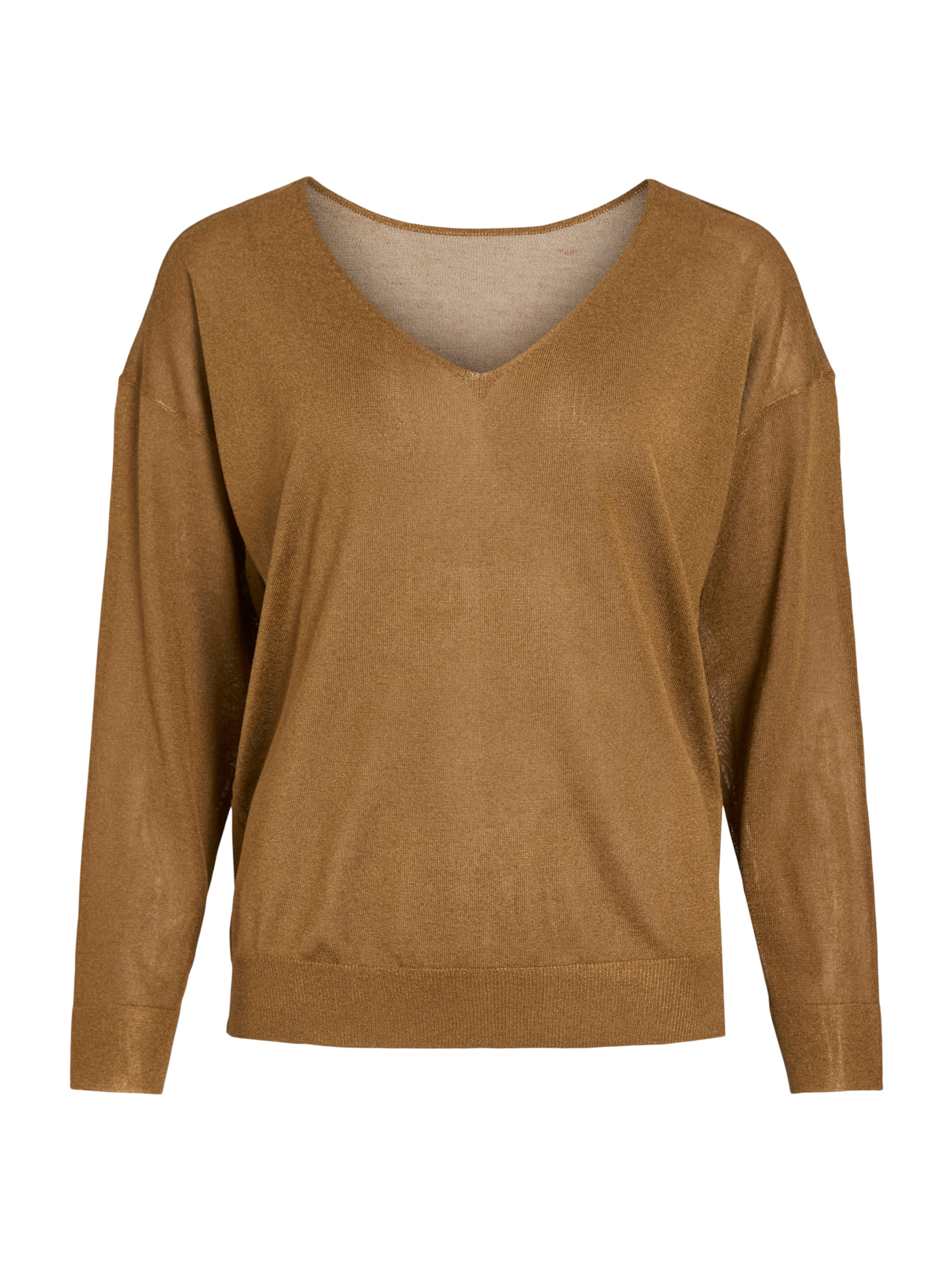 VILA Sweater 'VINOVY' in Brown: front