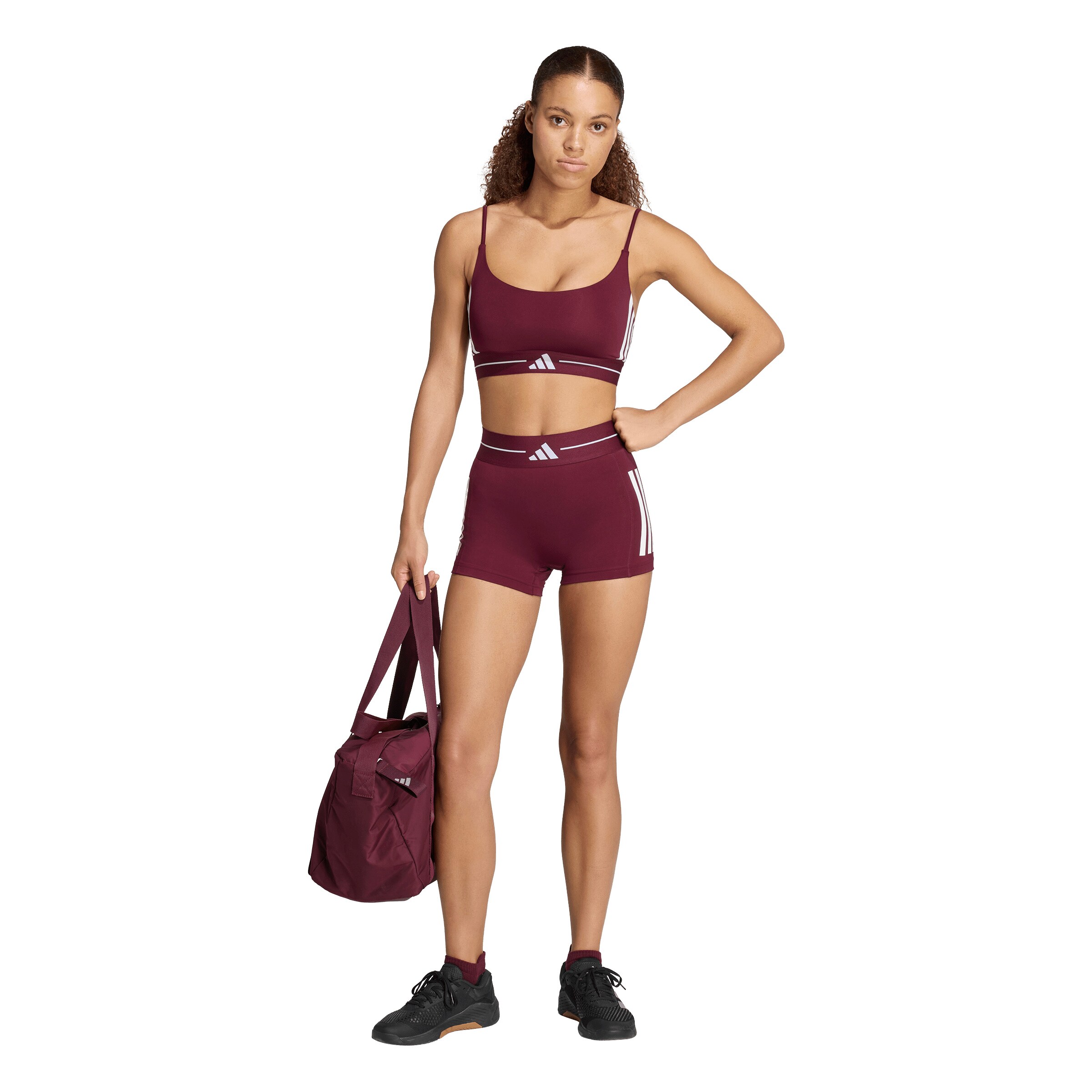 ADIDAS PERFORMANCE Skinny Sportovní kalhoty 'HYG' – červená