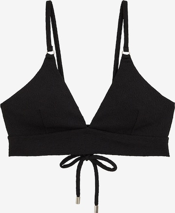 WE Fashion Kolmio Bikinitoppi värissä musta: etupuoli