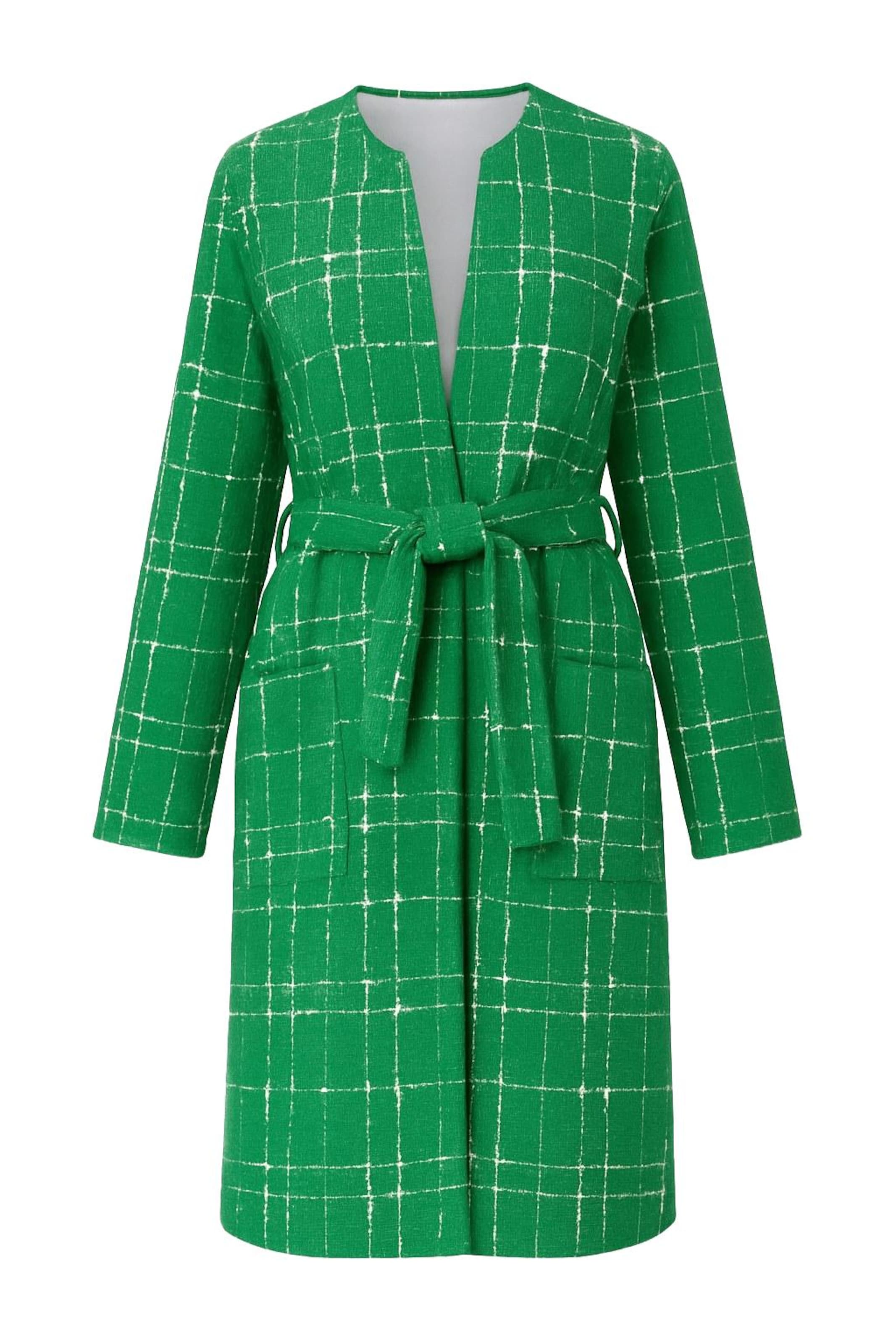 MODAMIHRAM Mantel in grün / weiß, Produktansicht