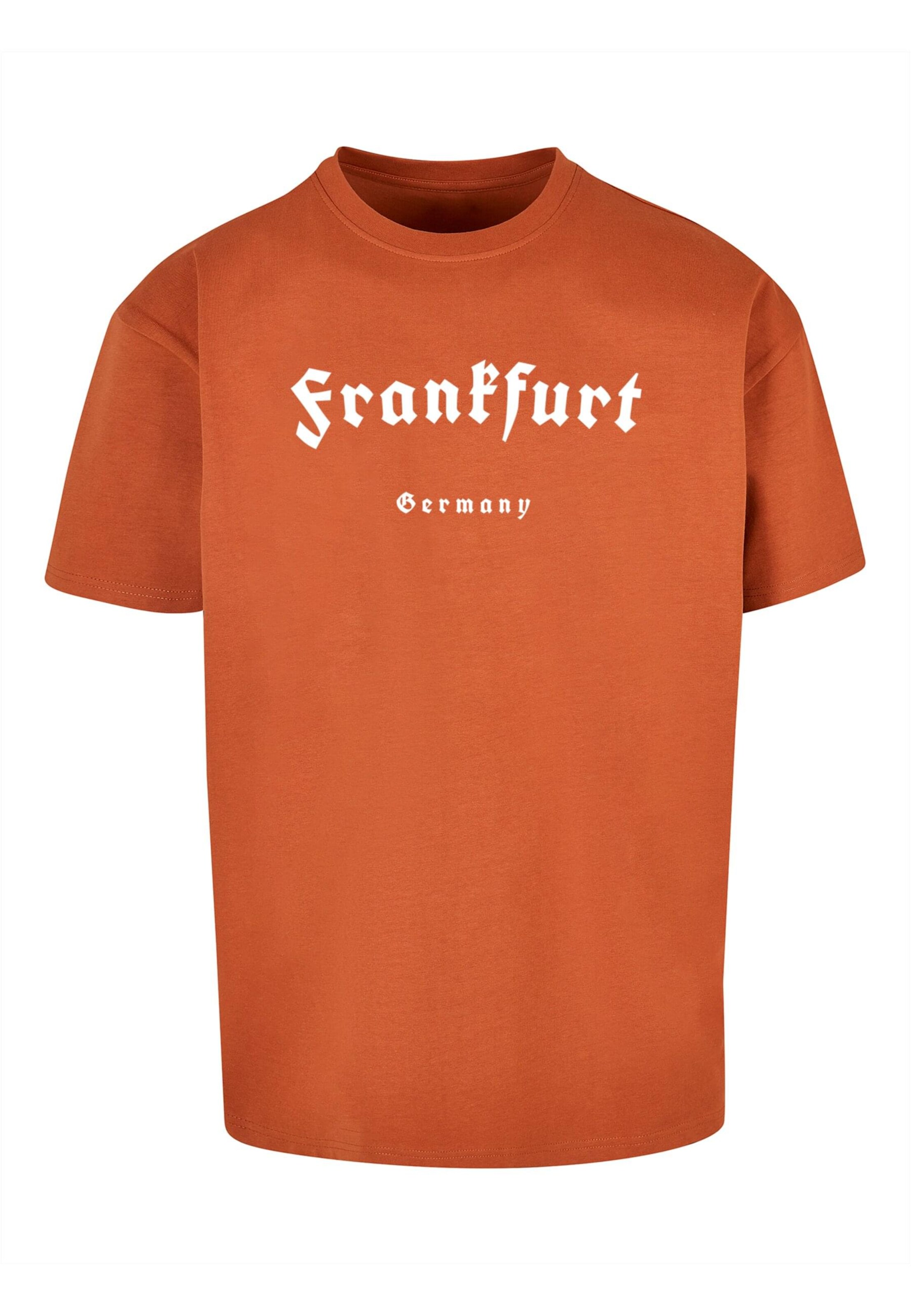 Merchcode Shirt 'Frankfurt X' in Brown: front