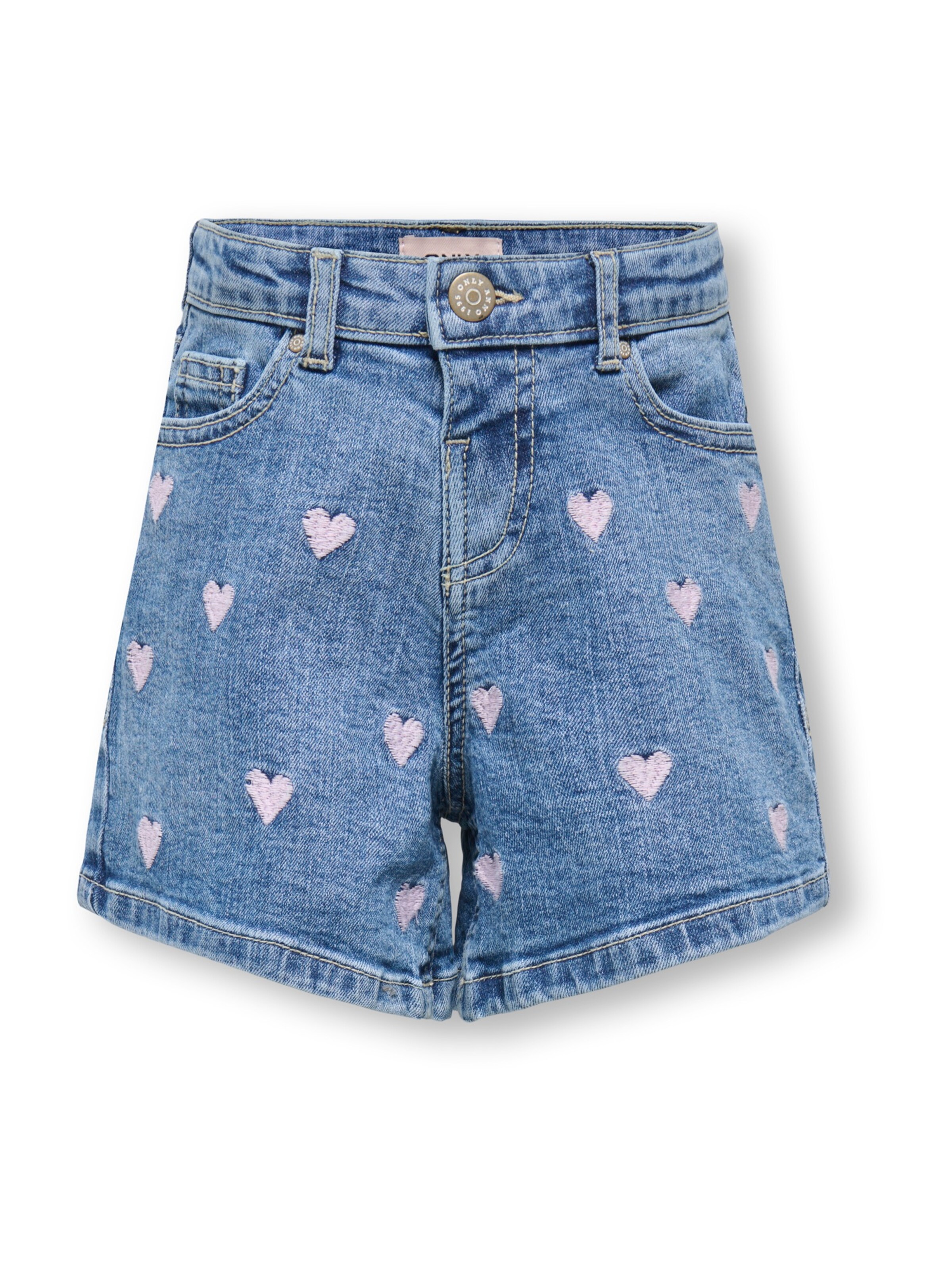 Only Mini Regular Jeans 'KMGJUICY' in Blauw: voorkant