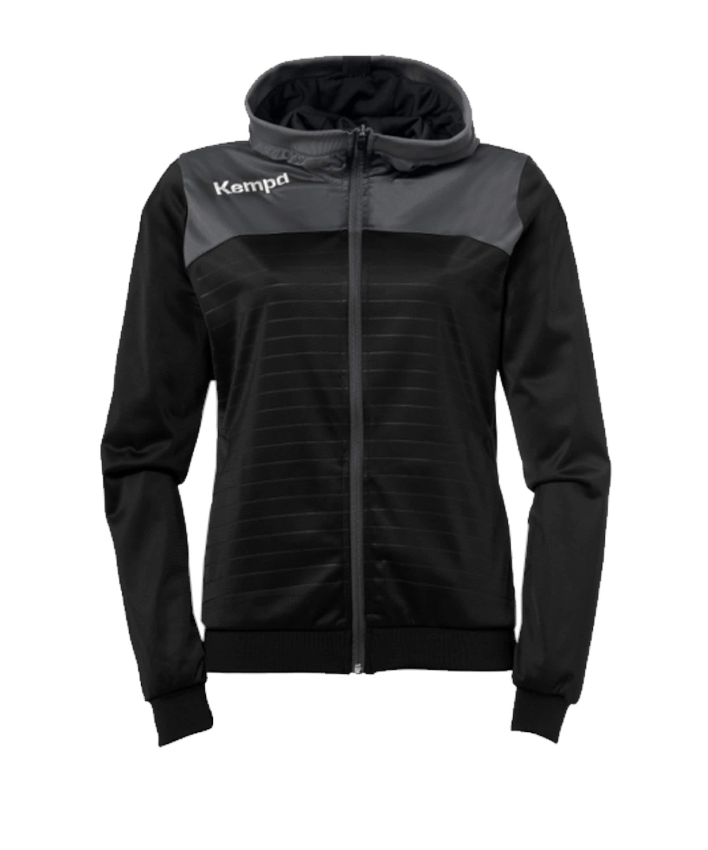 KEMPA Athletic Jacket in Black: front