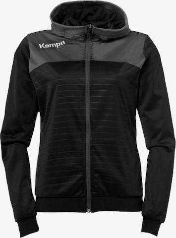 KEMPA Athletic Jacket in Black: front