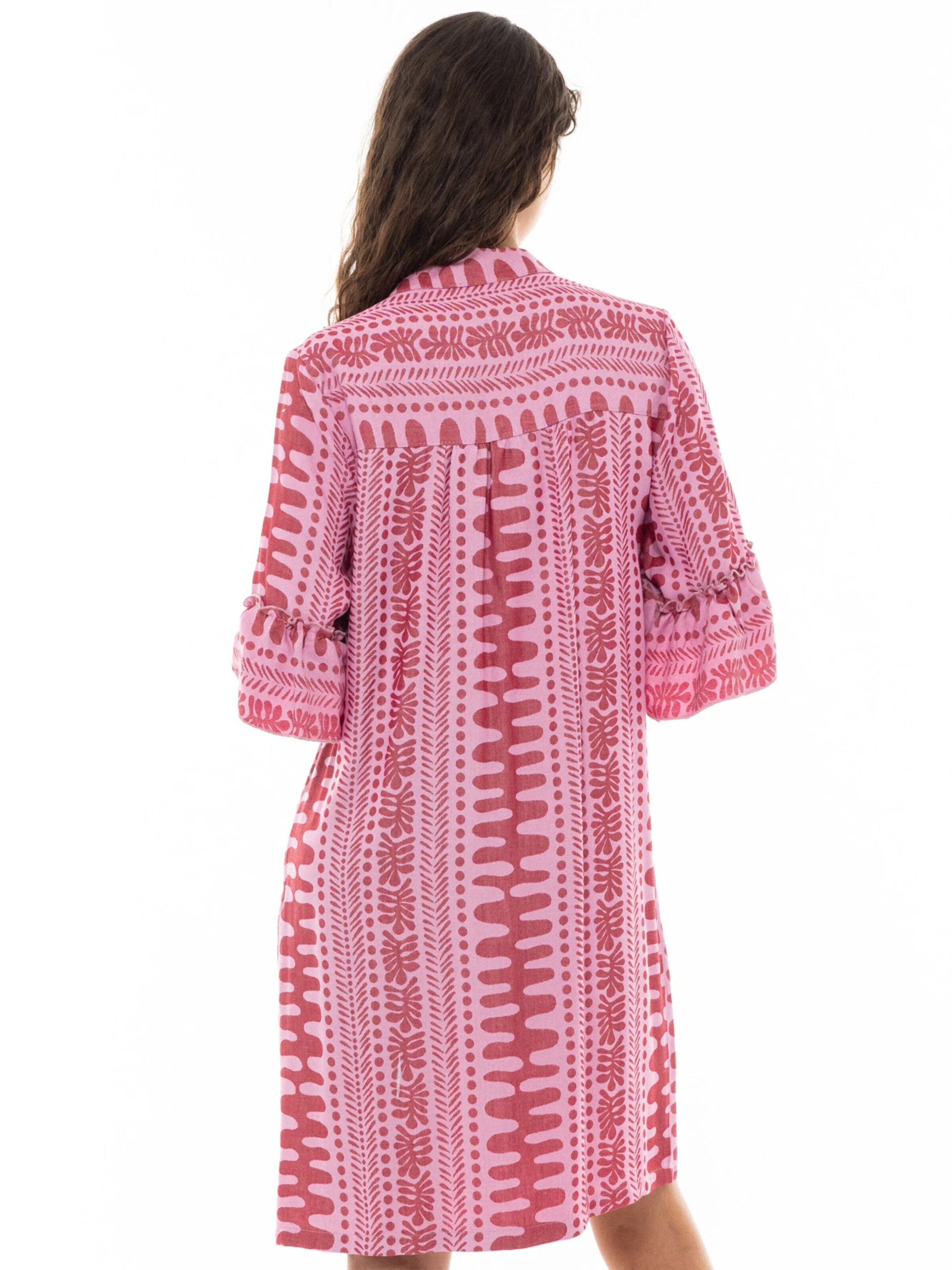 Pink Label Letní šaty 'BEACHWEAR EMBROIDERY DOT' – pink