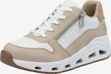 Baskets basses Rieker Sport en blanc : devant