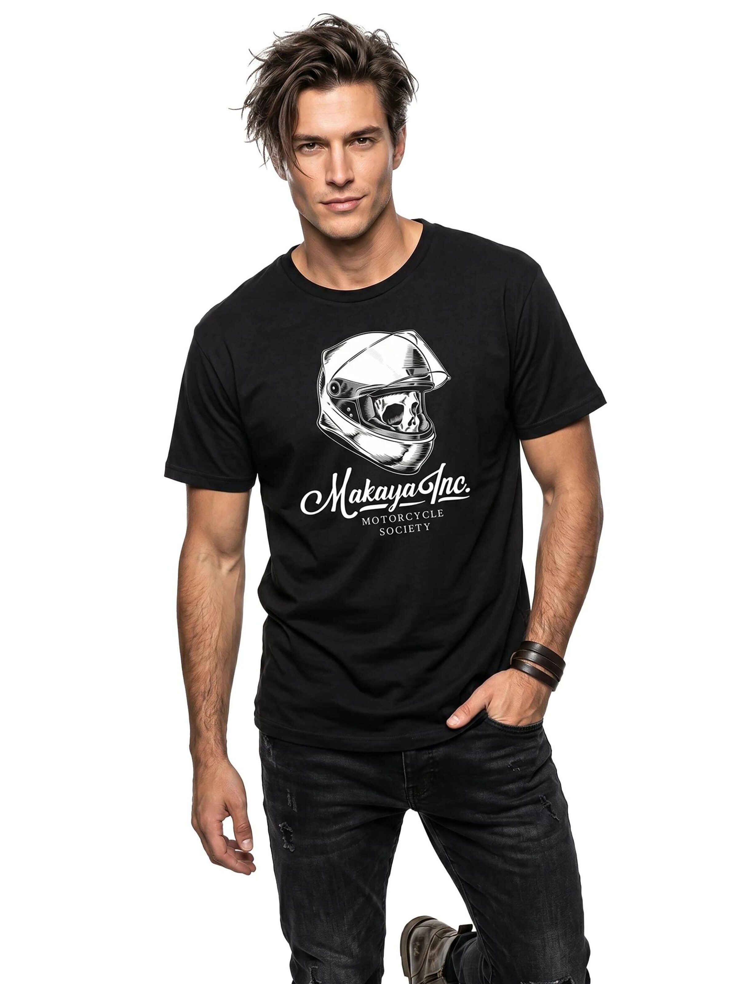 MAKAYA Shirt 'Makaya Inc.' in Black