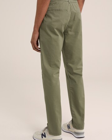 WE Fashion - Slimfit Calças chino em verde