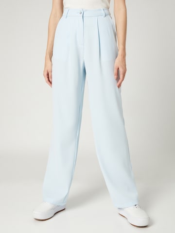 VIERVIER Wide Leg Hose 'Jennifer' in Blau: Vorderseite