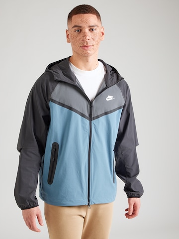Nike Sportswear Преходно яке в синьо: отпред