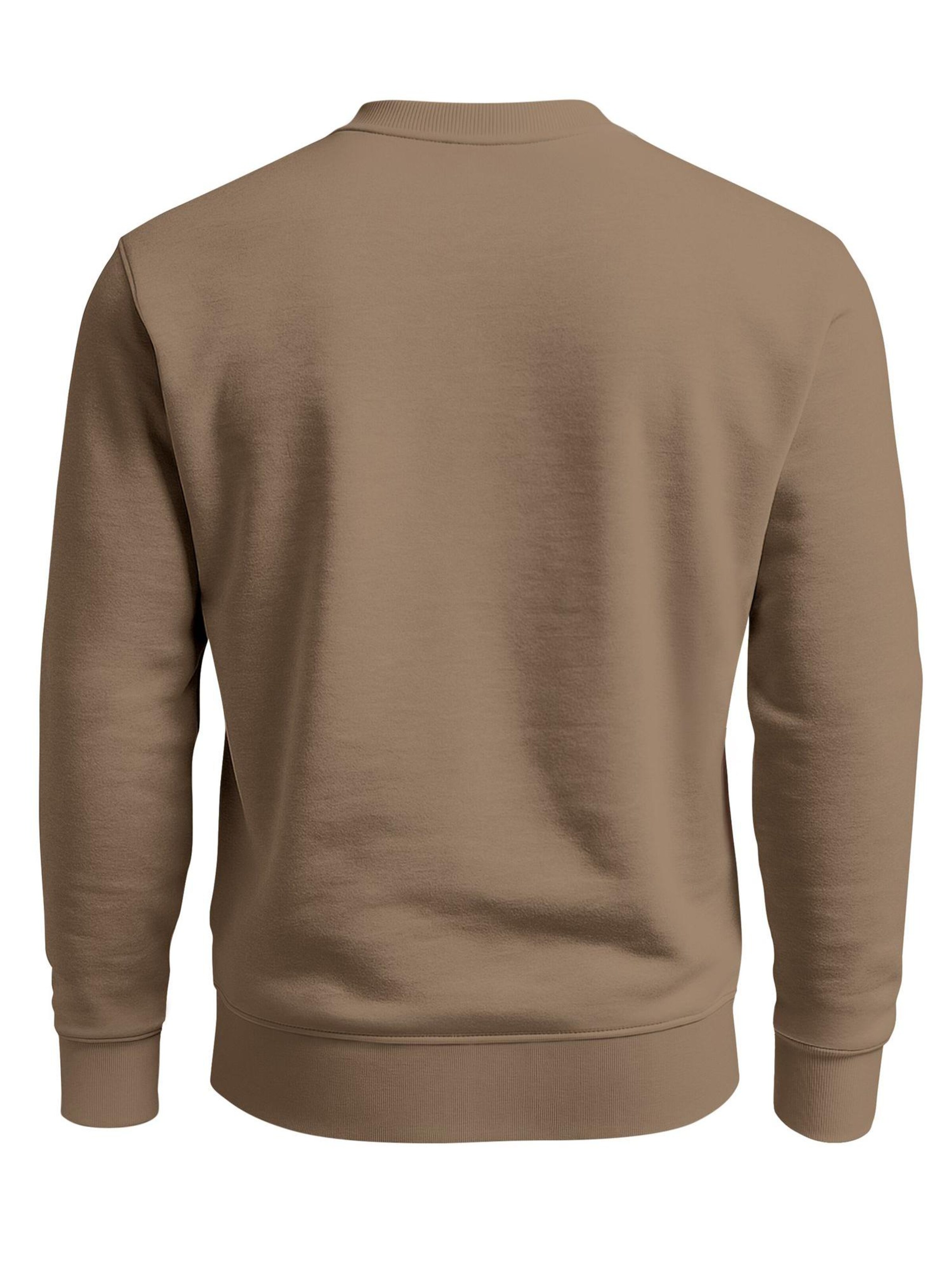 Neverless Sweatshirt 'life begins' in Brown